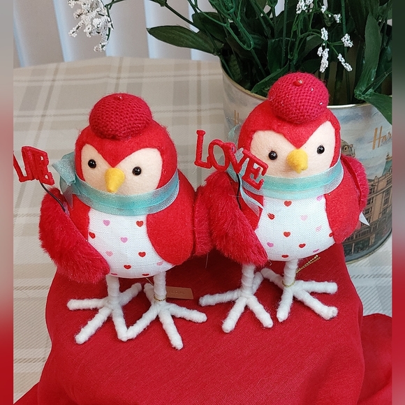 Target Spritz Featherly Friends 2023 Valentine's Day Bird Set of 2 Arial NWT - Picture 8 of 11